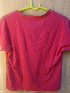 Cute Pink Heart Print T-Shirt