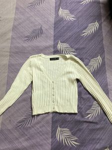 White Crop Top Nice Febric