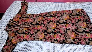 Elegant Floral Print Kurta Set