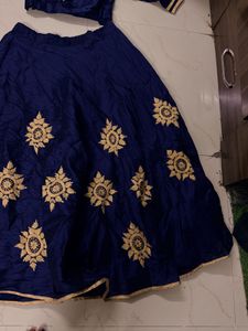 new royal blue indo western lehenga just wore for