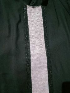 Elegant Abaya with Embellished Front