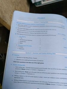 Class 11 English Core Question Bank