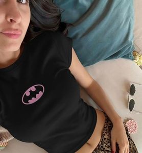 Black Batman Crop Top