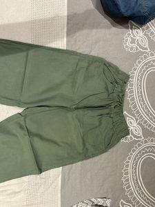 Green Mom Fit Pants