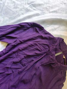 Purple Bell Sleeve Top