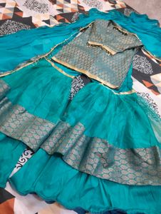 Teal Kurta garara Set