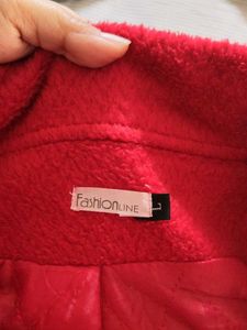 Chic Red Cropped Jacket
