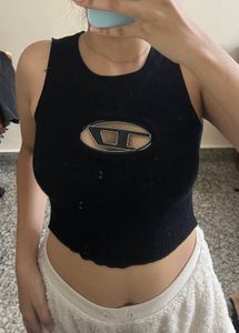 Diesel Ribbed Cropped Tank Top (dupe )