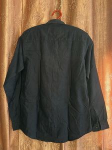 Classic Dark Men's Button-Up Shirt
