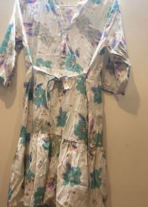 Bohemian Floral Tiered Midi Dress