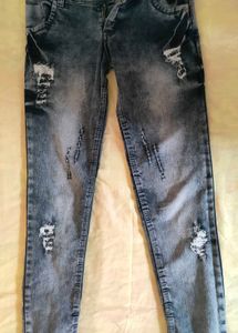 Demin Jeans Trousers Pants For Women