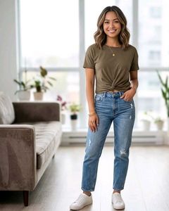UltraSoft Mocha Knot T-Shirt