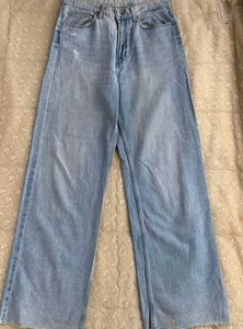 Light Wash Wide Leg Jeans