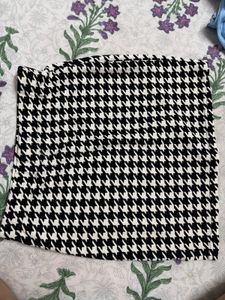 Houndstooth check Mini Skirt