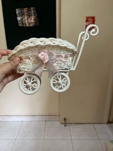 Vintage Baby Carriage Basket
