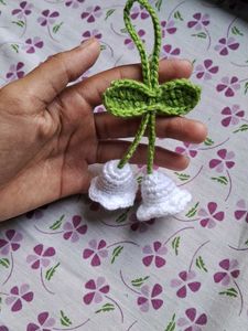 Handmade Crochet Lily Flower Hair Clip