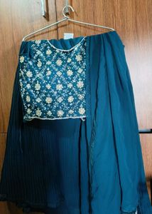 Elegant Green Lehenga Choli Set