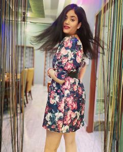 Floral Print Puff Sleeve Mini Dress