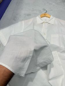 Uniqlo Linen White Shirt