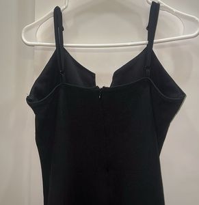 Chic Black V-Neck Mini Dress