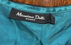 100% Original Massimo Dutti's Top Teal Beaded