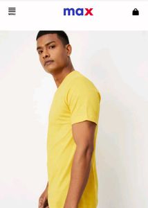 Max V- Neck Yellow Tshirt