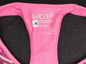 Adidas Sports Bra Pink Chevron Pattern