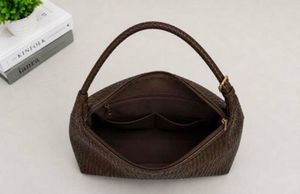 Brown braided bag