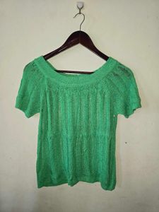 Chic Green Knit Top