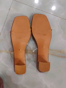 Sparkling Clear Strap Flat Sandals