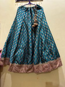 Banarasi Lehanga Crop-Top Set Size S