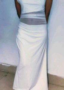 Elegant White Off Shoulder Dress