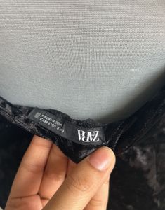 ZARA Rare Find Velvet Mini Dress