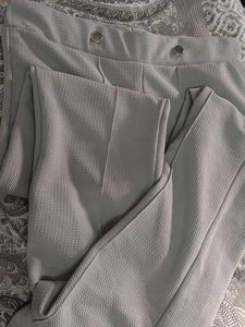 Stylish Gray Textured Pants
