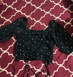 Polka Dot Crop Top