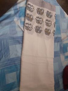 Elephant design lenin saree for festival..