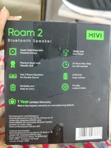 MIVI ROAM 2. BLUETOOTH SPEAKER. LIKE NEW