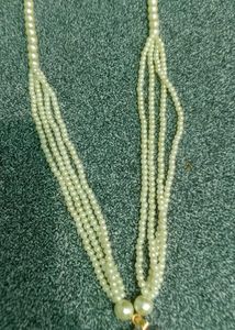 Elegant Pearl Necklace with Floral Pendant