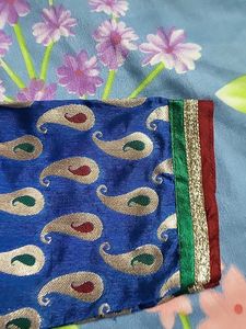 Blue Paisley Print Blouse