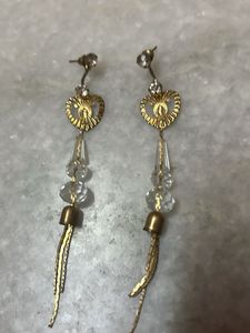 Dangling Heart Charm Earrings
