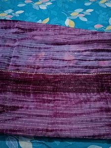 soft organza saree with stiched boluse