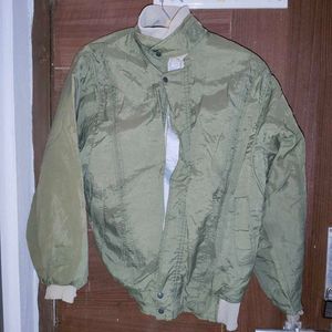 Stylish Olive Green Bomber Jacket