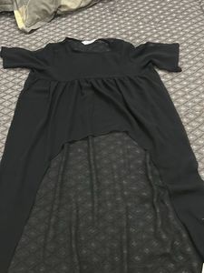 Chic Black Asymmetrical Dress