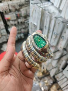 Gold Snake Wrap Watch