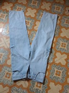 Light Wash Cargo Pants