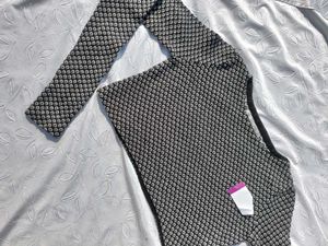 Zara Patterned Long Sleeve Sweater