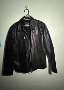 Men's Black Faux Leather Jacket