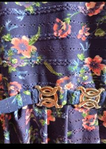 Navy Blue Sleeve Less Dress