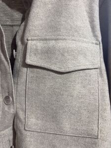 oversized women Shirt Style coat