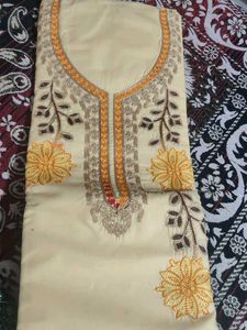 Beautiful Embroidered unstitched Kurta Set